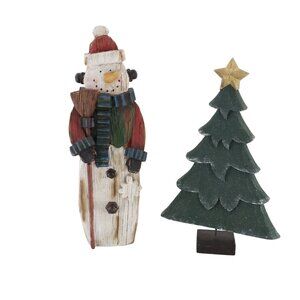 Resin Christmas Decoration Bundle Holiday Festive Collectible‎ Whimsical Winter